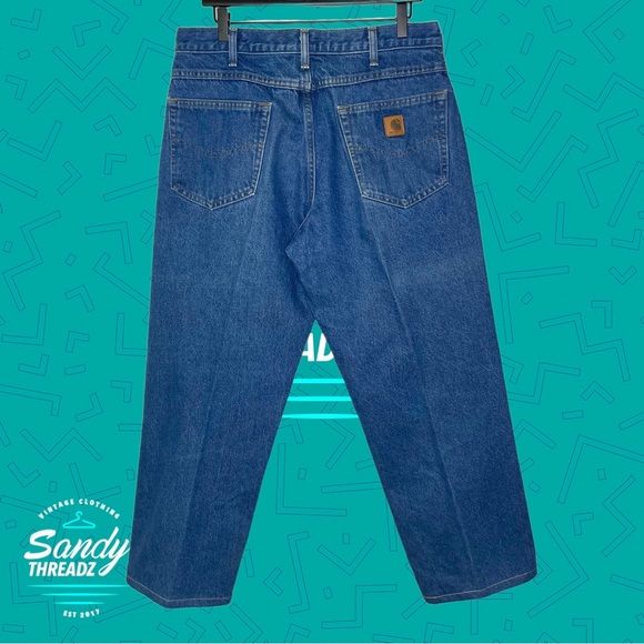 Carhartt denim blue loose fit jeans - Picture 2 of 8